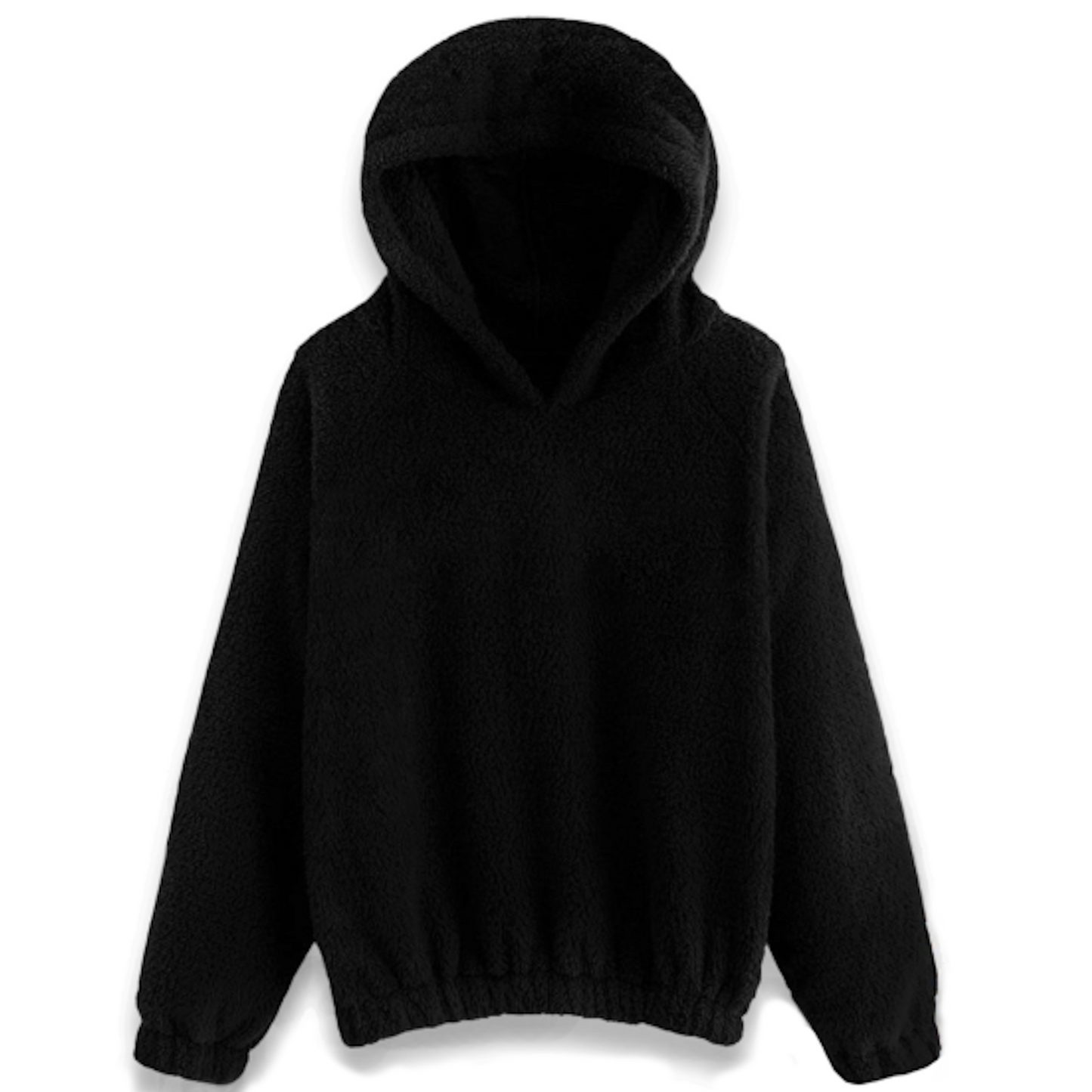 Plush hoodie no print